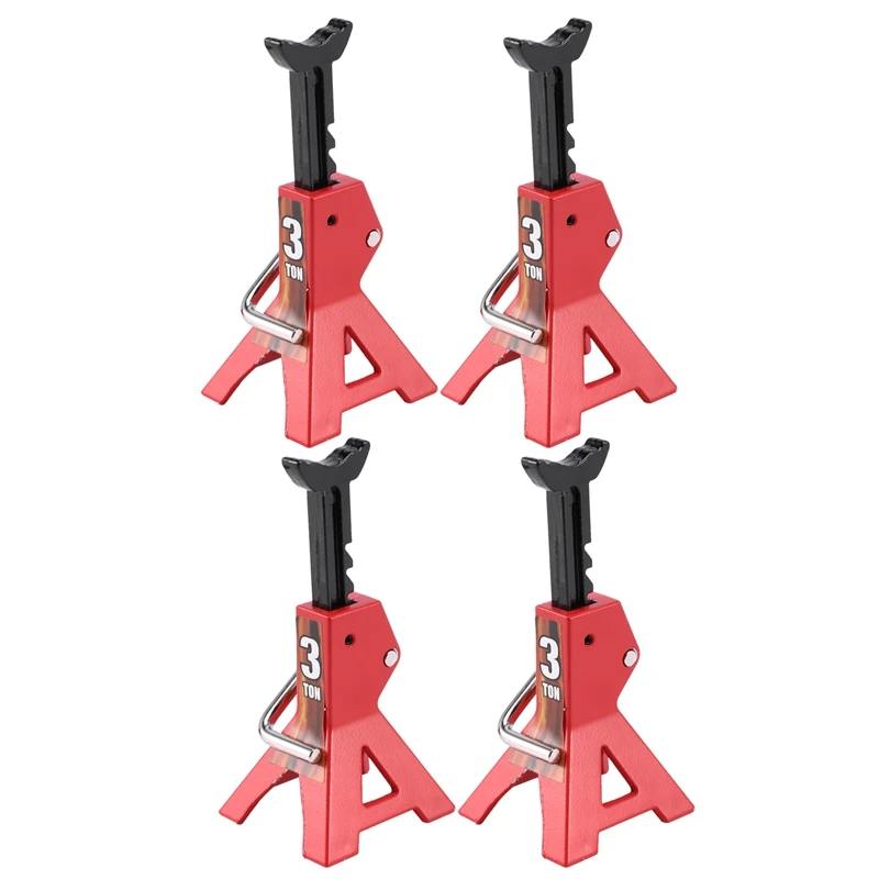 

4Pcs 1/10 RC Cars Metal Jack Stands Repairing Tool Crawler Climbing Car Repair Tools Diecasts Vehicles Model Parts,3T