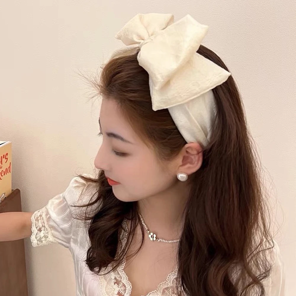 Korean Style Organza Braided Headband For Women Hand-Woven Fashion Hair Bands Girls Headband Elegant Simple Headband Hair Hoops