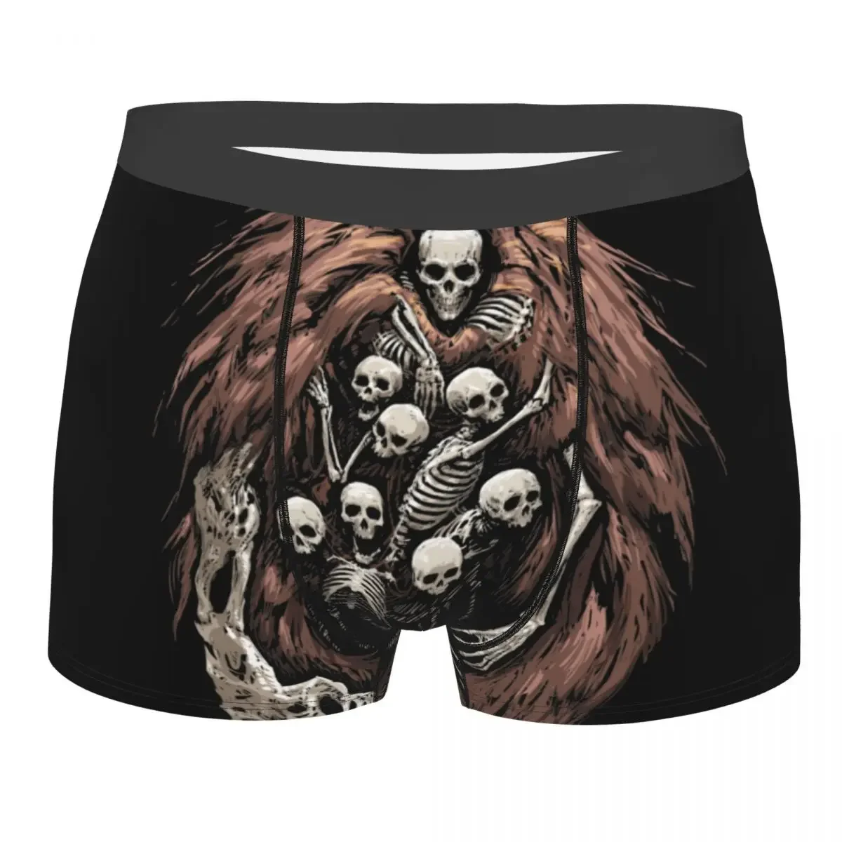 Novelty Boxer Shorts Panties Briefs Man The Gravelord Underwear Dark Souls Skeletons Skulls Scary Horror Soft Underpants S-XXL