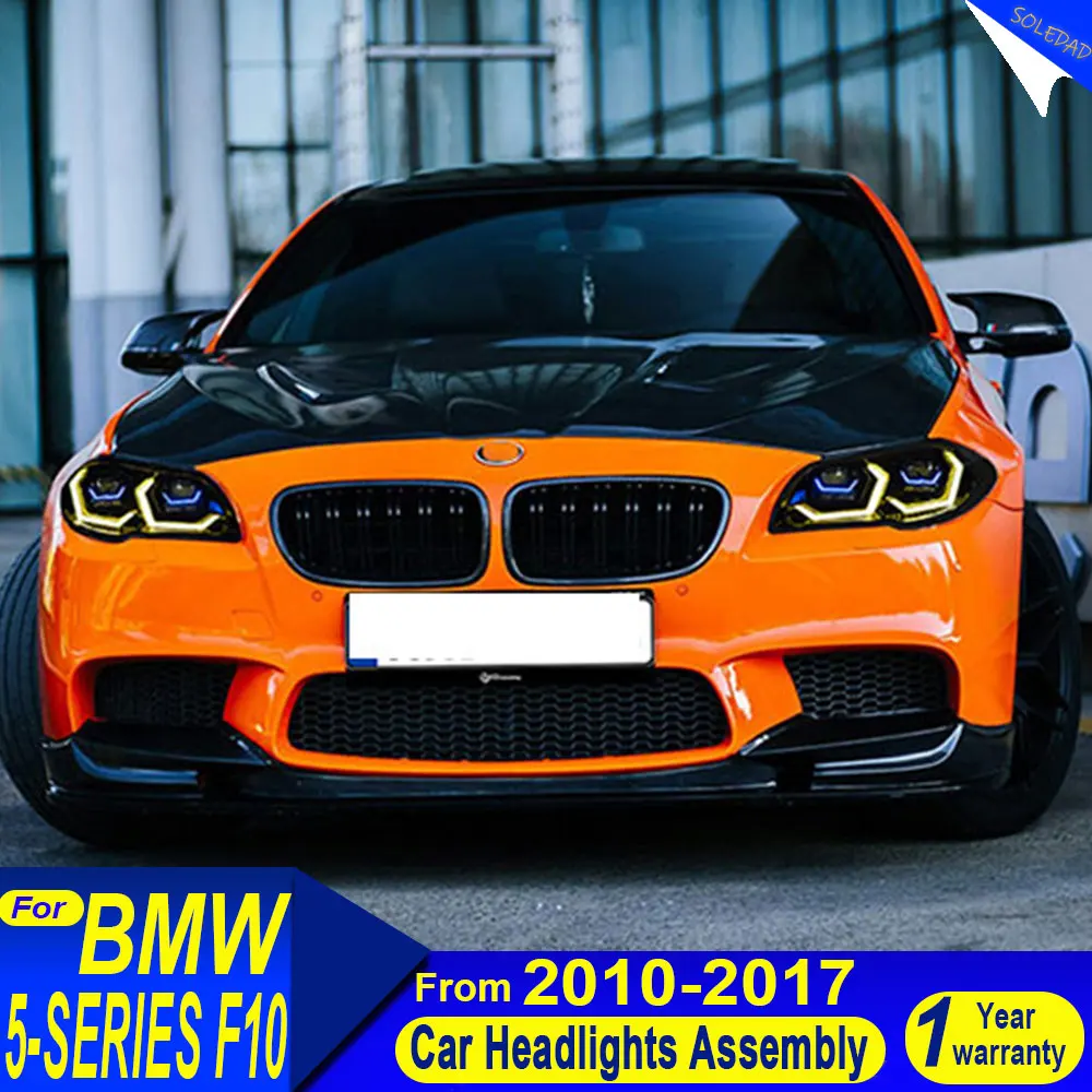 Car headlights For BMW 5 Series F10 Headlight F18 2010-2017 DRL Dynamic Turn Signal LED Headlight Car Accessories