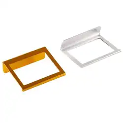 6.5*5.3cm Metal Sign Stand Table Price Tag Frame L Shape Gold Silver Paper Info Card Display Holder For Supermarket