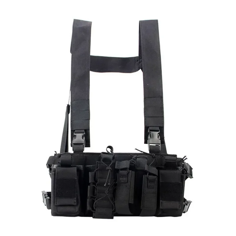 

Military Tactics Molle Chest Hanging Military Fan CS Field Bundle Molle Double Shoulder Vest Chest Hanging Training Uniform