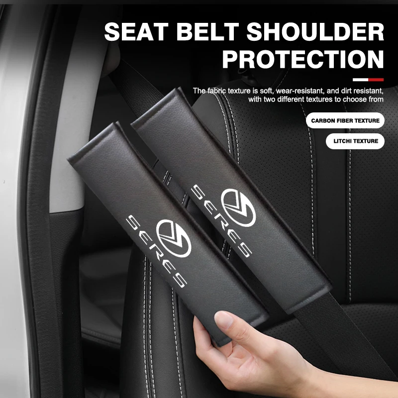 Car Shoulder Pad Safety Belt Protector Cover Strap Mat Interior For Seres M5 M7 2023 2022