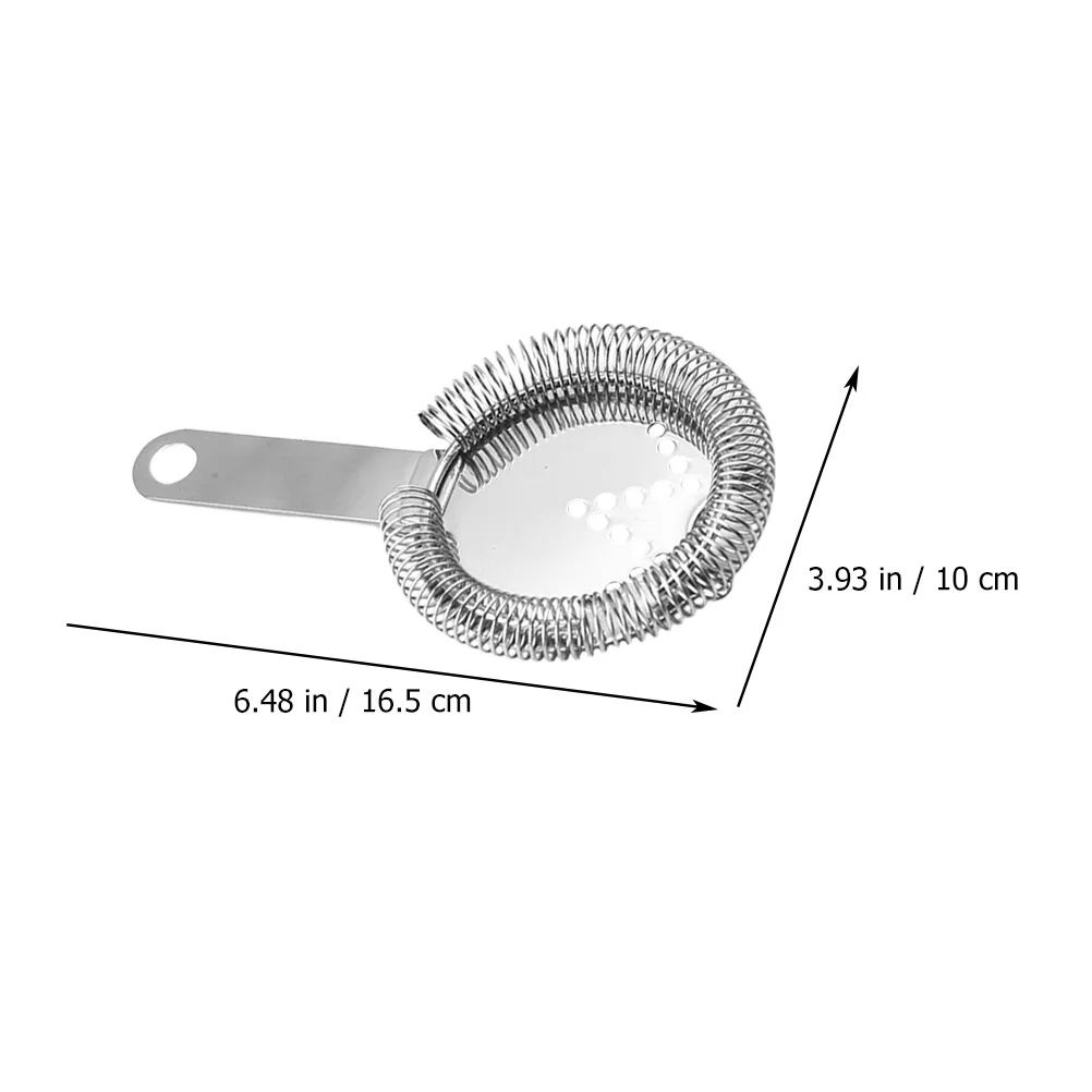 

2pcs Stainless Steel Ice Filter Bartending Tool Bar Drink Ice Strainer For Home Bar Hotel Use Cocktail Strainer