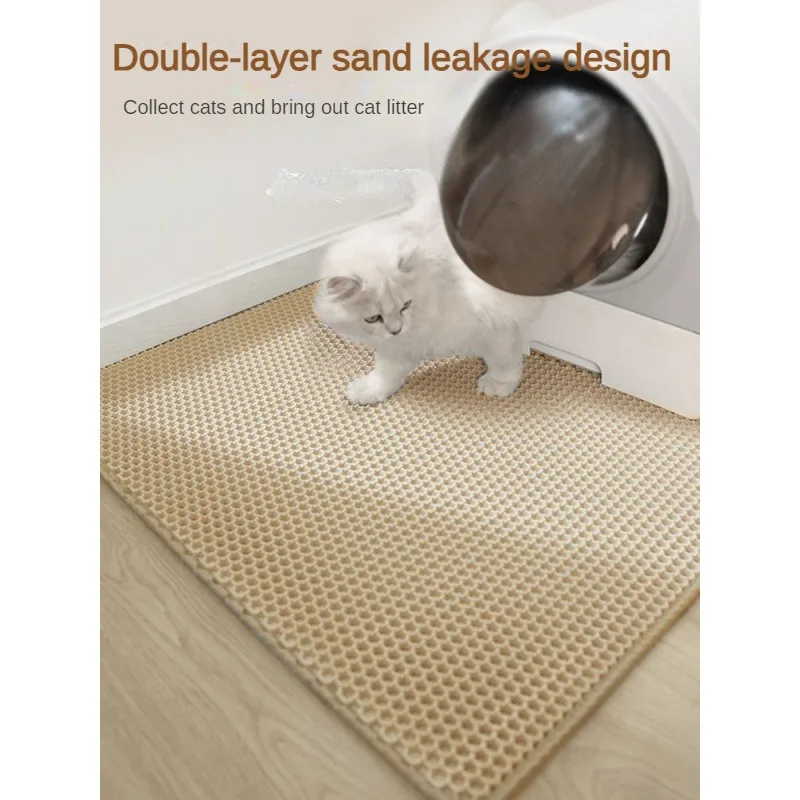 TOUA Choice Double Layer EVA Cat Litter Pad Bed Cats Large 75cm Waterproof Sand Basin Filter Kitten Dog Pet Products Accessories