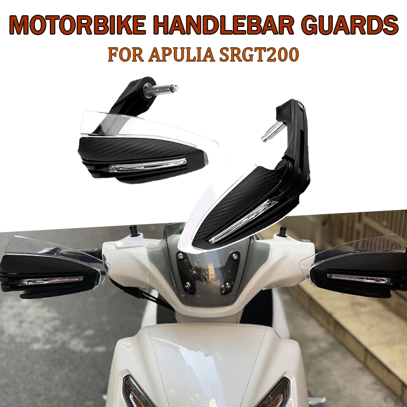 

Motorcycle Handlebar Handguards Cover with Light for Aprilia SRGT200 Waterproof Anti-fall And Windproof Protector