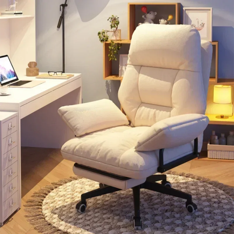 Modern Swivel Back Cushion Office Chair Full Body Ergonomic Comfort Fashion Chair Mobile Sillas De Playa Office Desk Furnitures
