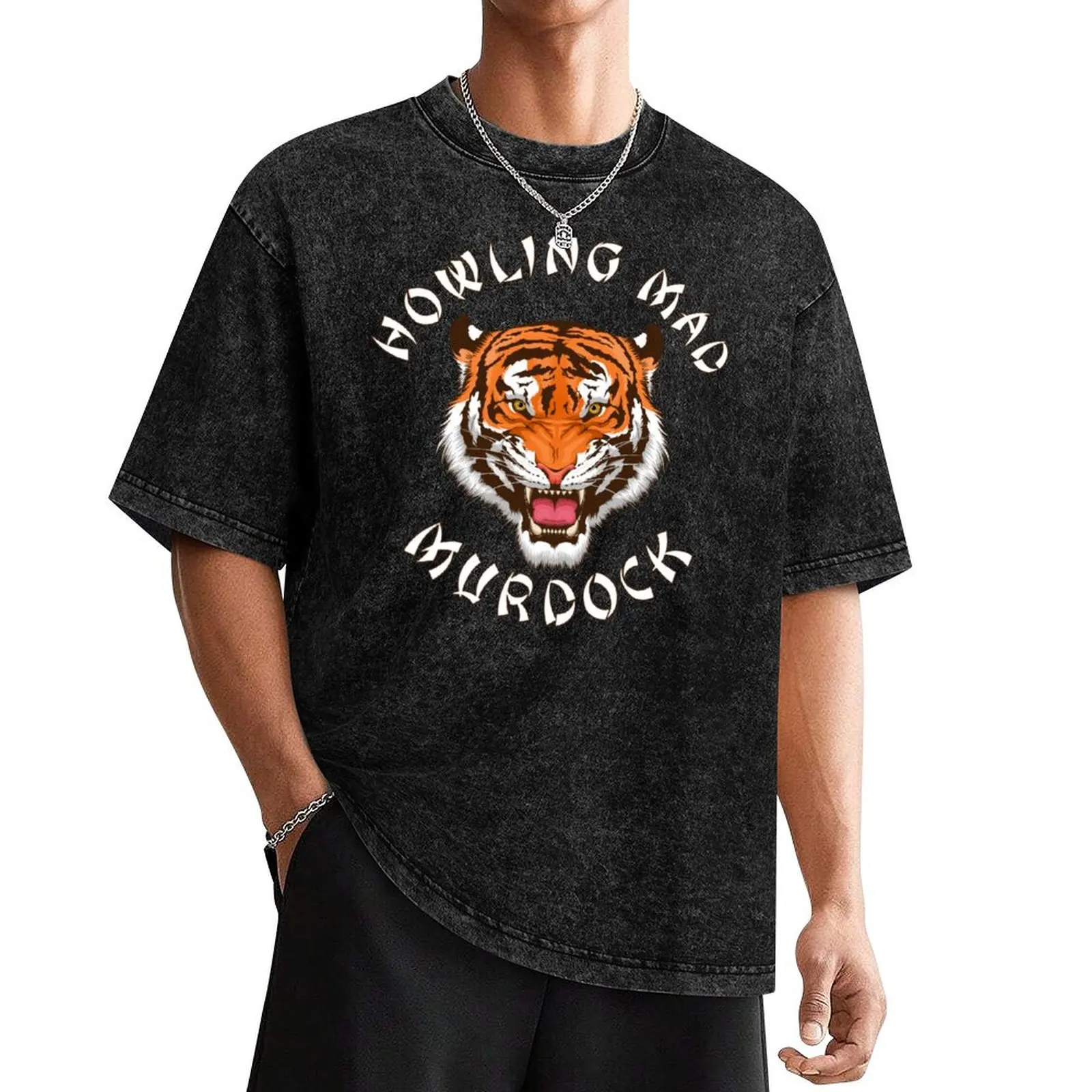 

A Team - Howling Mad Murdock - Tiger T-Shirt funny costumes custom t-shirts funny shirt cotton anime mens t shirts top quality