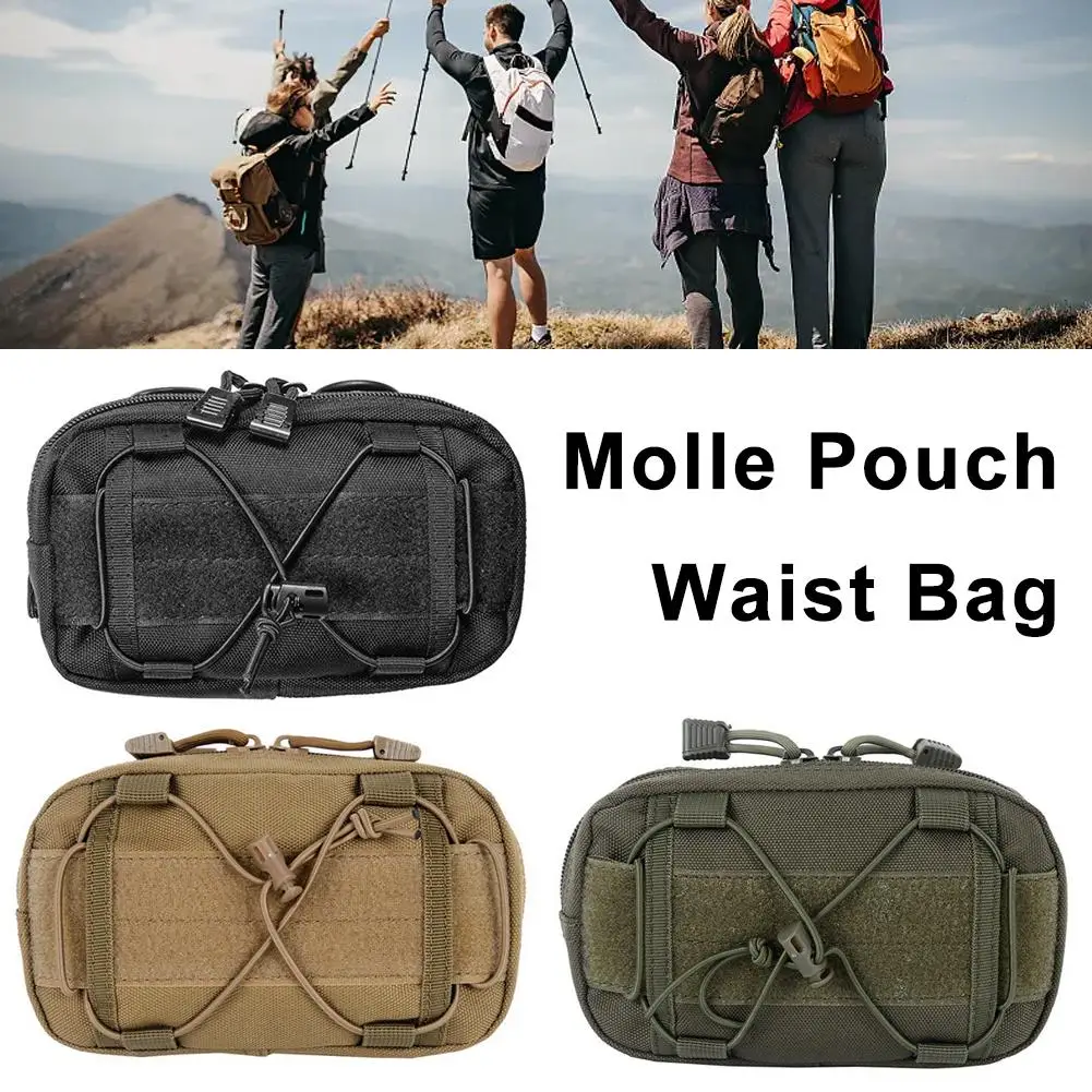 

Сумка на пояс Molle 600D из ткани Оксфорд, водонепроницаемая сумка для охоты, мобильного телефона, солнцезащитных очков, для хранения, повседневный уличный телефон, U5F7