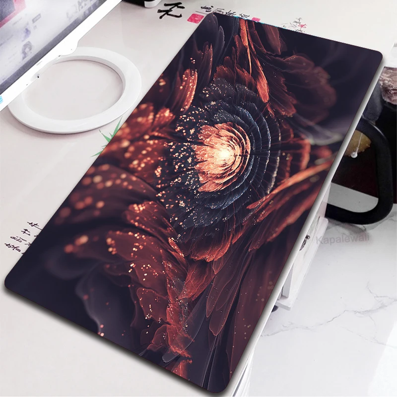 

Flowers Large Size Mouse Pad Gamer Notebook Keybaord Table Pad XL Anti Slip Art Mousepad Gaming Hoom Accessories Desk Mat Carpet