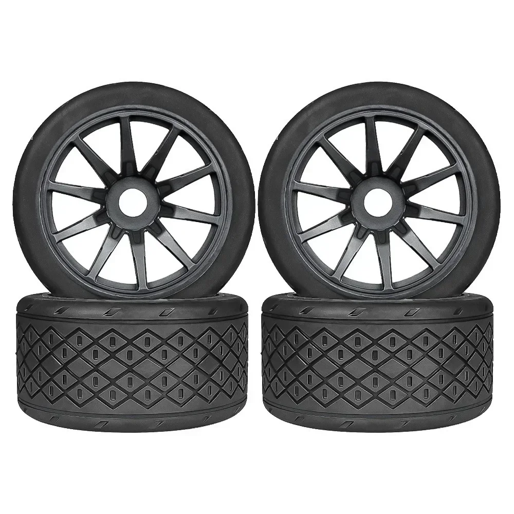 4pcs 53/107 42/100 Tire Tyre 17mm Wheel Hex for Arrma 1/7 Infraction Limitless Felony FSR Model GT RC Car Upgrade Parts