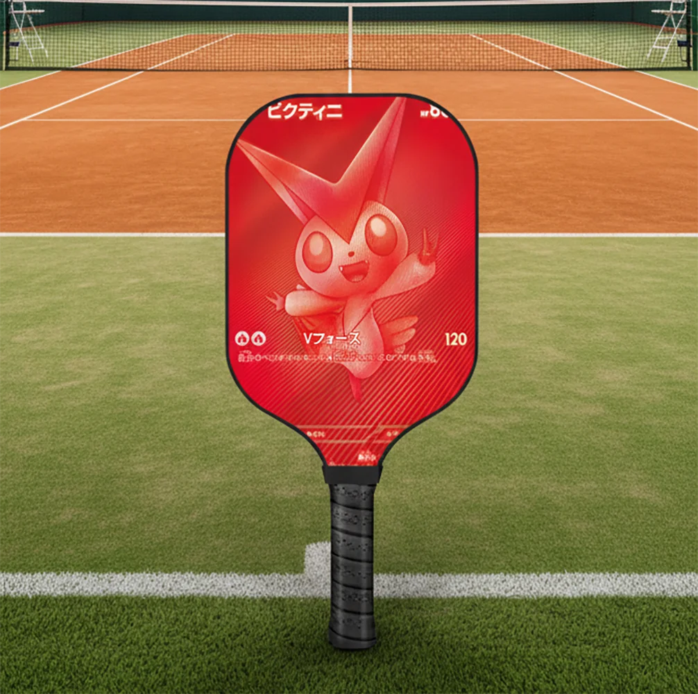 Animes Figure Style Pokemon Cool Design Carbon Fiber Fiberglass Pickleball Paddle - Professional/Intermediate/Starter