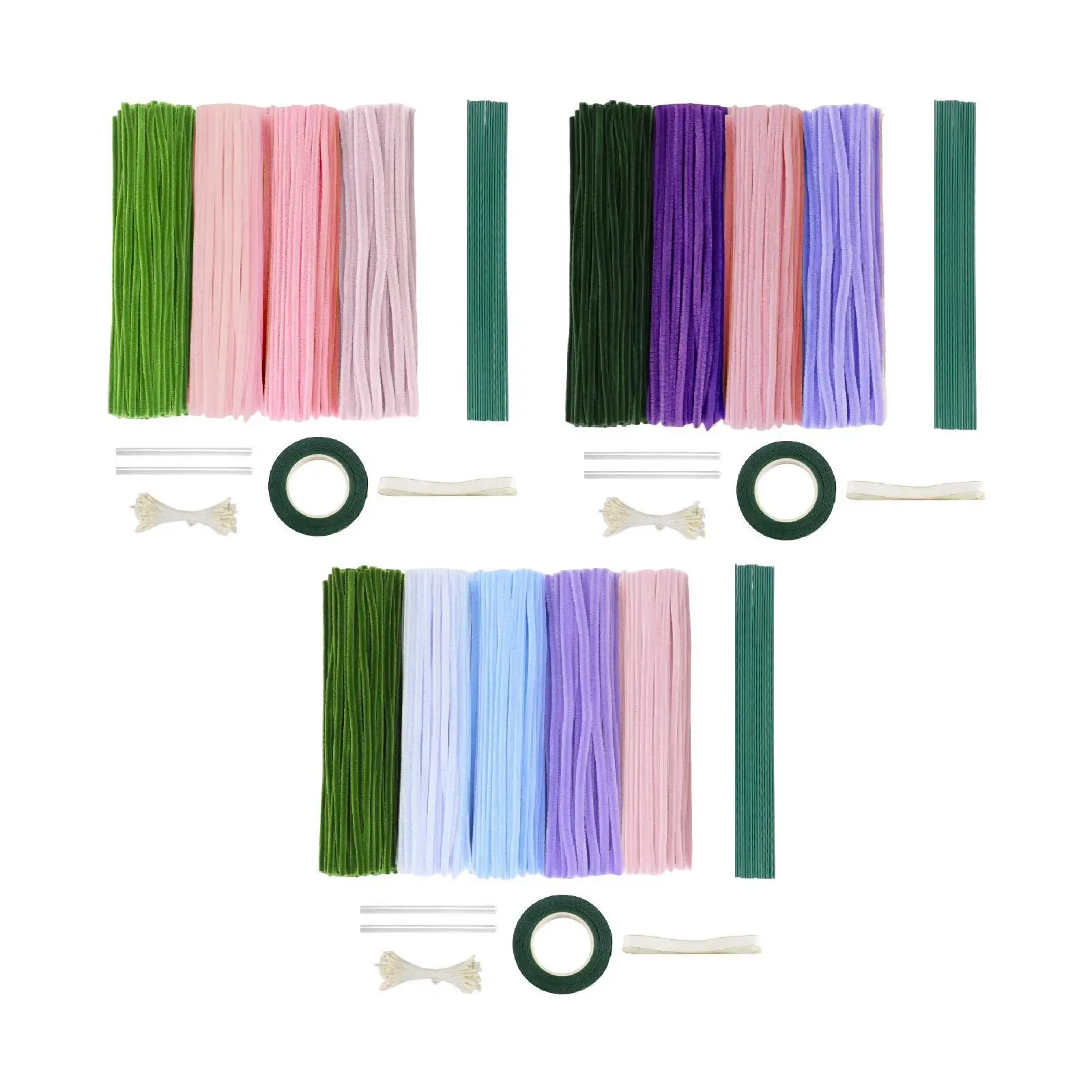 Pipe Cleaners Craft Accessories Chenille Stems DIY Bouquet Supplies for Mother Day Festival Celebrations Birthday Wedding view 4
