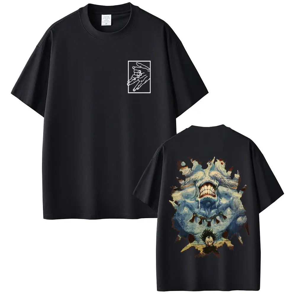 

Anime Jujutsu Kaisen Fushiguro Megumi Summon Makora Graphic T Shirt Summer Men Women Clothing Manga Vintage Oversized T-shirts