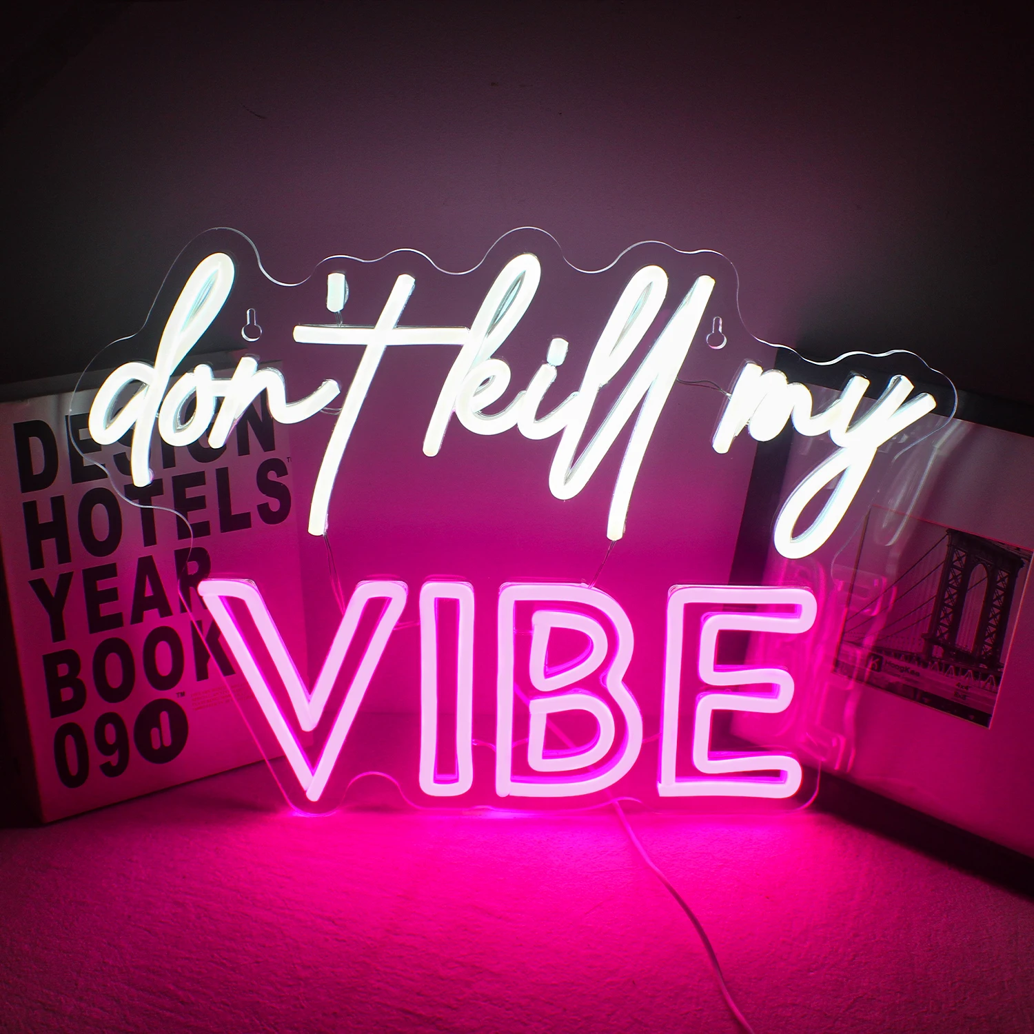 Non uccidere My Vibe Neon LED Logo LED Neon Logo per parete Neon Logo interruttore di alimentazione USB adatto per Bar festa di compleanno decorazioni per la casa