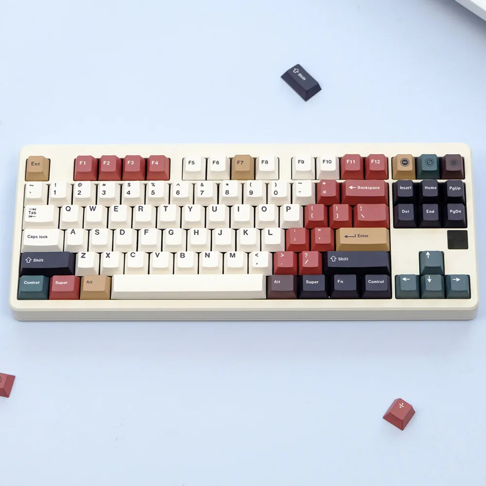 

GMK колпачки для клавиш со смешанным светом, вишневый профиль, 129 клавиш, PBT DYE, колпачок для сублимационной клавиши для механической клавиатуры Wooting60