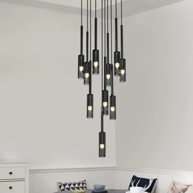 Modern Luxury Bedside Pendant Lamp Hotel Guest Room Dining Table Simple Creative Wine Bottle Restaurant Bar Counter Chandelier