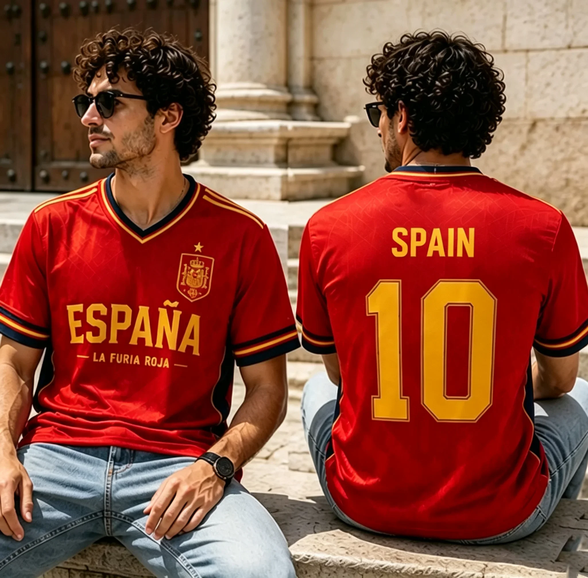 2026 New Spain ESPANA No.10 Soccer Jersey Unisex Quick Dry Breathable Football Training T-Shirt LA FURIA ROJA