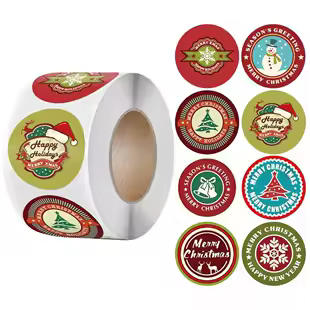 Children's Christmas gift label stickers School teachers commended students reward Self-adhesive Decorative gifts series - Image 29