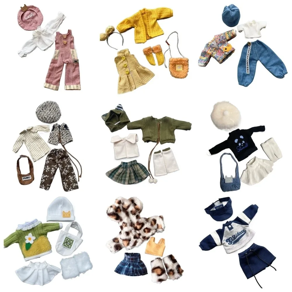 Fashion 30cm Doll Clothes Sweater Coat Fall and Winter Style Doll Dress Casual Pretty 1/6 BJD Doll Outfit Set Girl Toy Gift