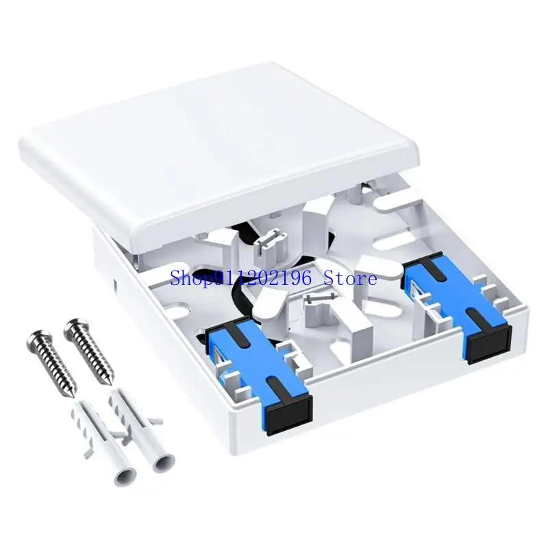 

P82A Networking Fiber Opt Wall Panel Plate for Heat Dissipation Supporting 86 Type Standard Fiber Opt Patches Box