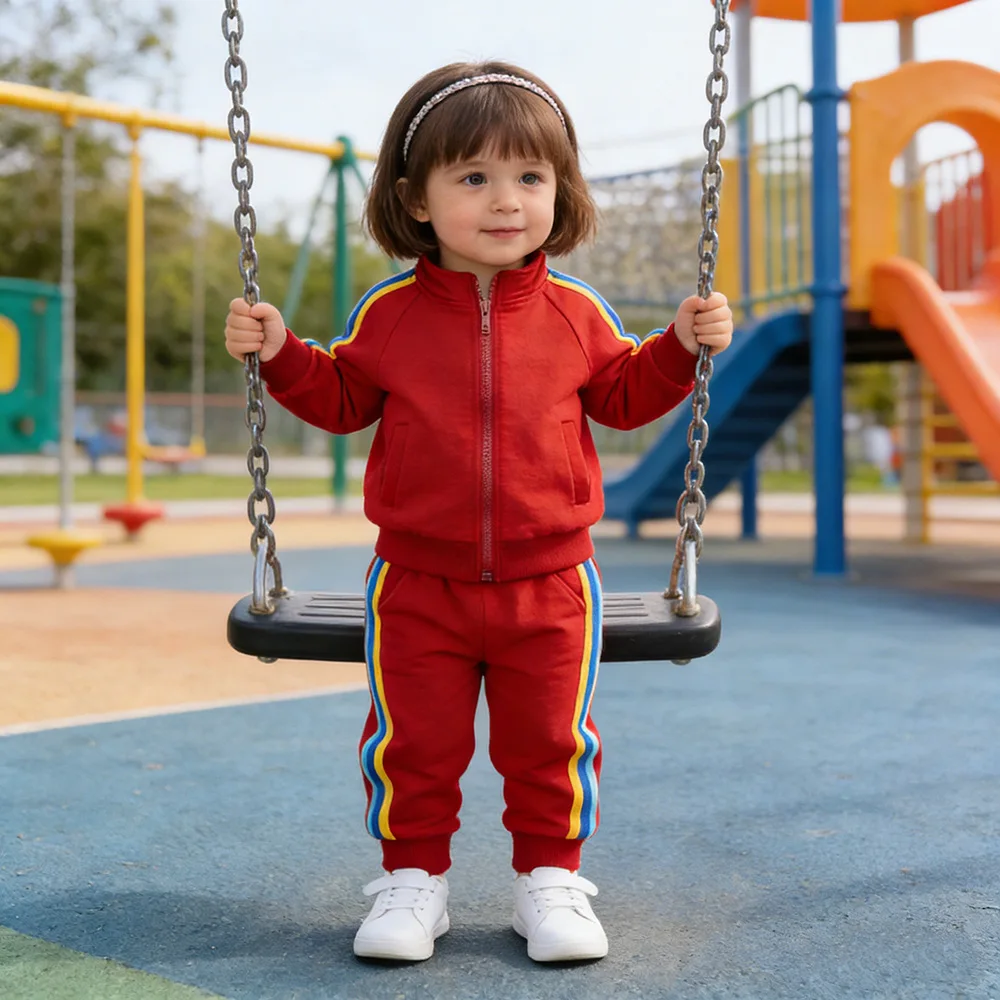 Children's suit Boys and girls sportswear spring and autumn new Korean fashion two-piece suit