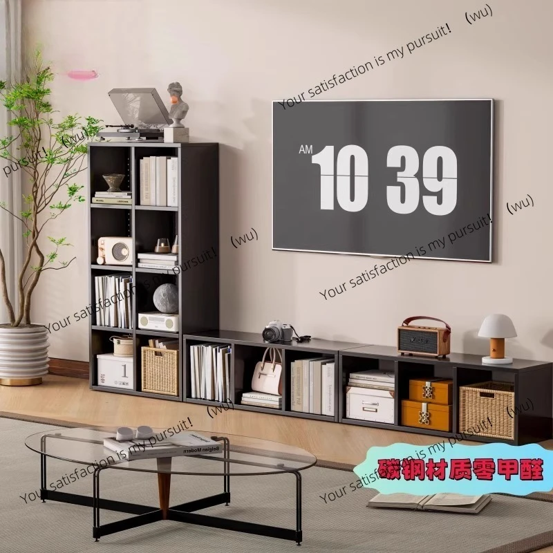 

Lattice cabinet Steel combination bookcase Wrought iron bookshelf Kindergarten antique storage grid cabinet