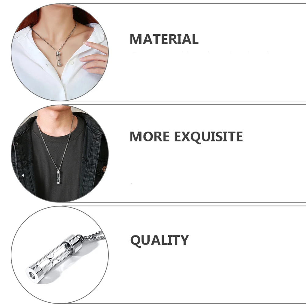 

Urns Pendant Necklace for Ashes Waterproof Keepsake Jewelry Memorial Glass Cremation Necklace for Family Remembrance