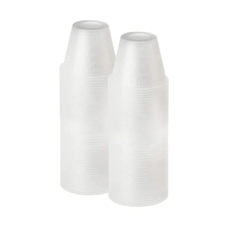 

[200 Count - 1 oz.] Disposable Graduated Plastic Medicine Cups - For Mixed Pills, Medication Measuring, Resin Mixing, Mouthwash
