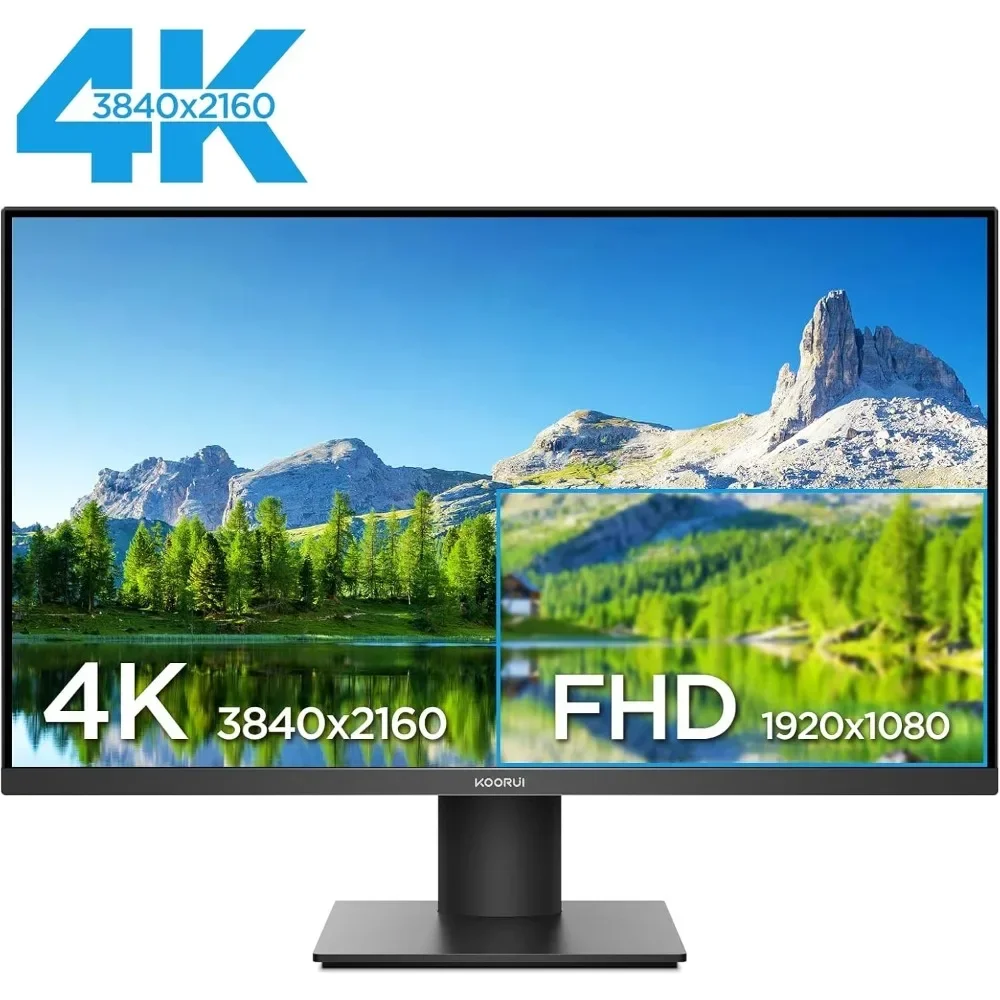 27 Inch 4K UHD(3840 * 2160) Monitor IPS Ultra-Thin Computer Monitor up to 70Hz with 90% DCI-P3 Displayport&HDMI VESA HDR10 (N07)