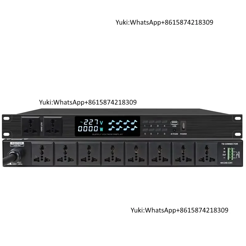 Xtuga HL-38A 8-Channel Power Sequencer Controller Professional Audio Video & Lighting Equipment Devices