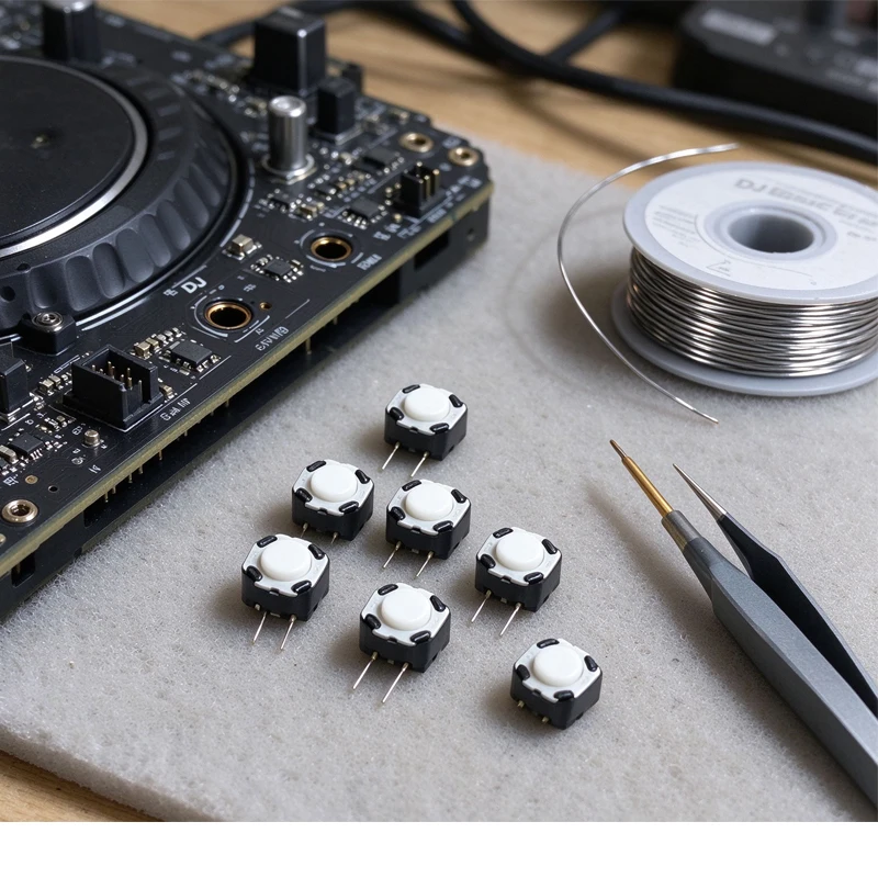 100% Original Pioneer CDJ-2000 900 850 350 400 Disc-Player Play-Taste EVQ11L04M 6*6*4,3 mm Schalter DSG1117 IC Elektronik 50 Stück – Detail 2
