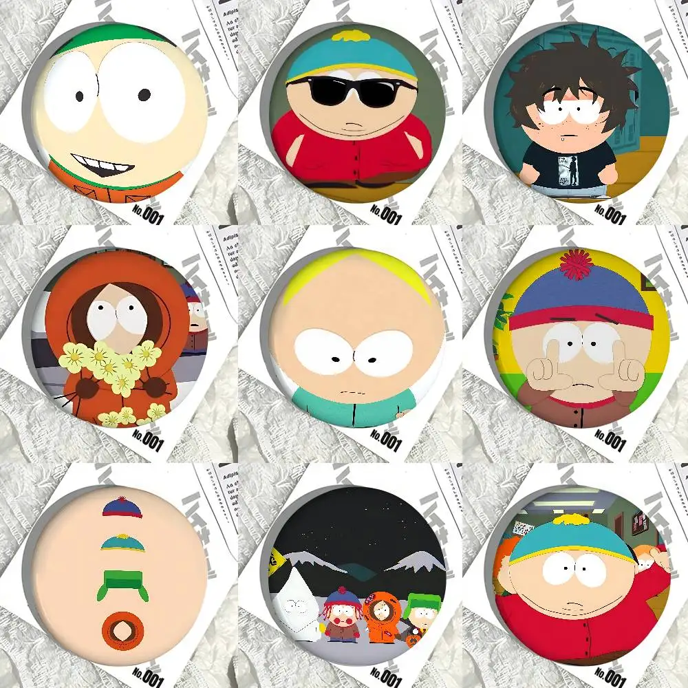 Insignias divertidas S-South-Park, broche con botones, insignia con citas divertidas y creativas, ropa, mochila, regalo de joyería para niños y amigos