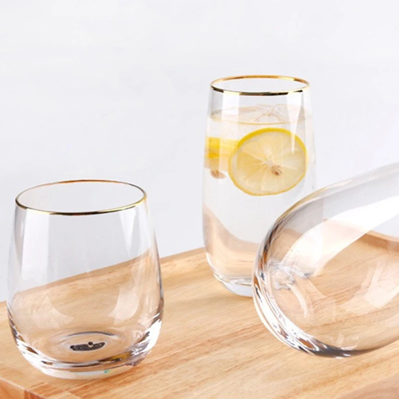 Crystal Glass Water Cup Egg Shape Whiskey Glasses Perfect Gift for Scotch Lovers Breakfast Milk Juice Cups Party Barware