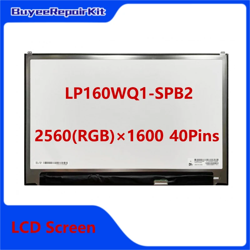 16.0 Inch LCD Panel LP160WQ1-SPB2 For 2021 LG Gram 16 Laptop LCD Screen Matrix Screen 2560(RGB)×1600