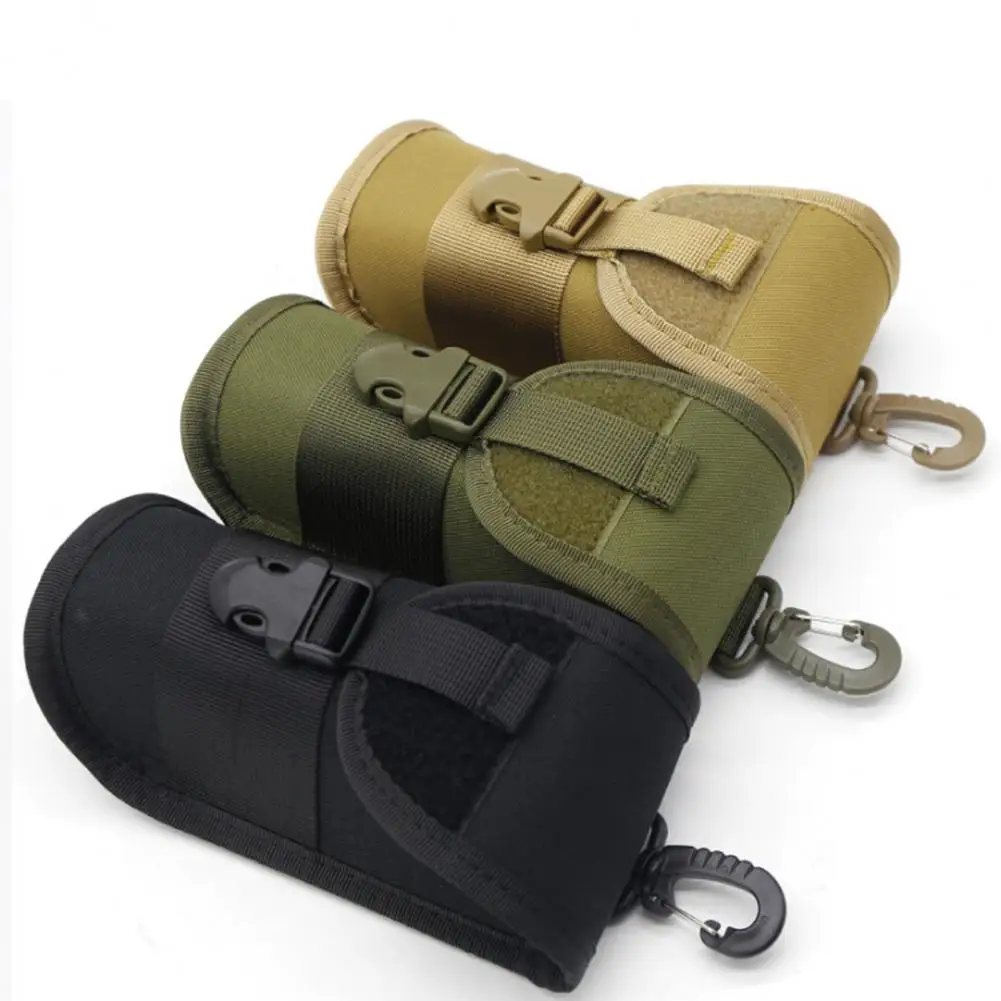

Tactical Molle Glasses Pouch with Buckle Sunglasses EDC Waist Pack for Women Men Outdoor Travel Eyeglass Hard Carrier Bag