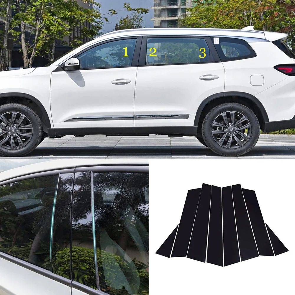 

Suitable for Chery Tiggo 8 window trim strip Tiggo 8/Tiggo 8 Pro2018-2022 PC center pillar sticker