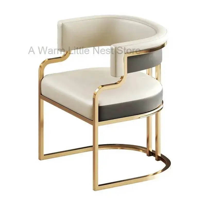 Nordic Handle Chairs Mid Dining Century Elbow Support Designer Living Room Chairs Designer Minimalist Fauteuil Home Furniture