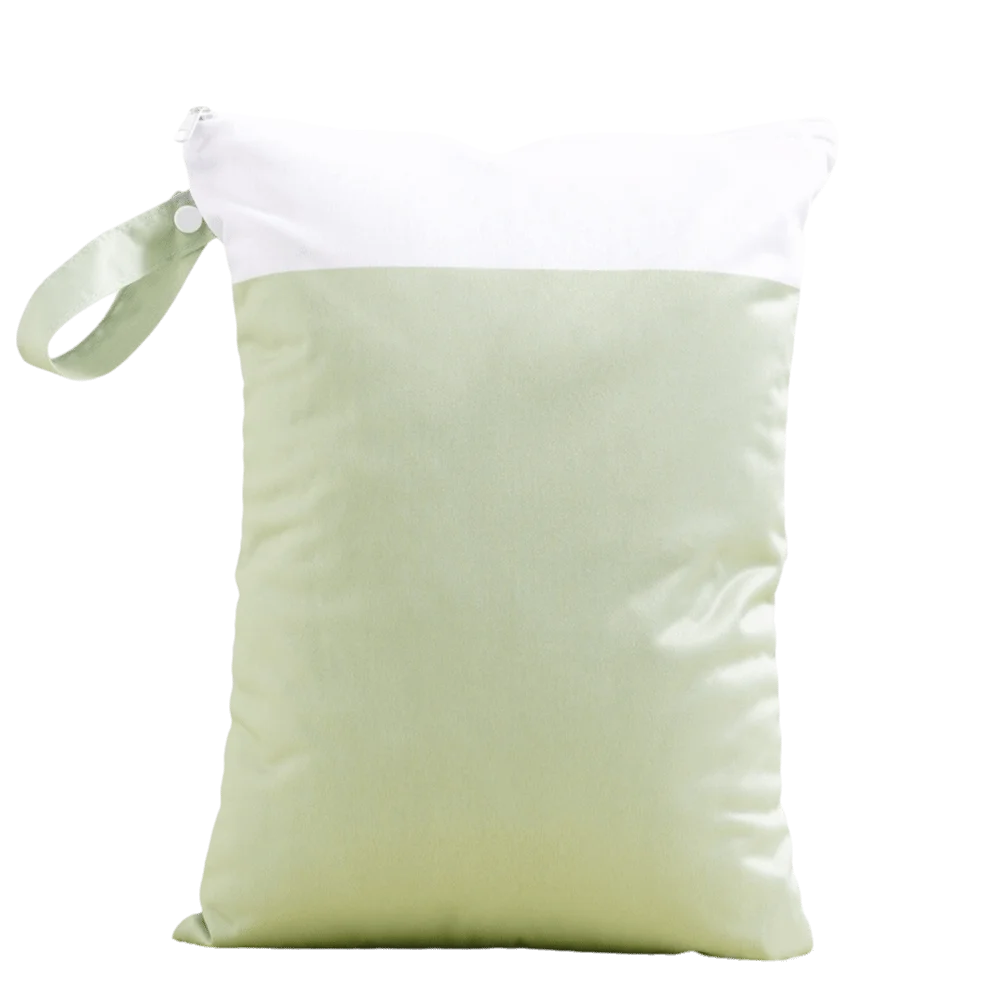 Waterproof Diaper Bag Zippered 30x40cm Reusable Wet Bag Polyester Material Handle Cloth Diaper Cover Stroller Organizer