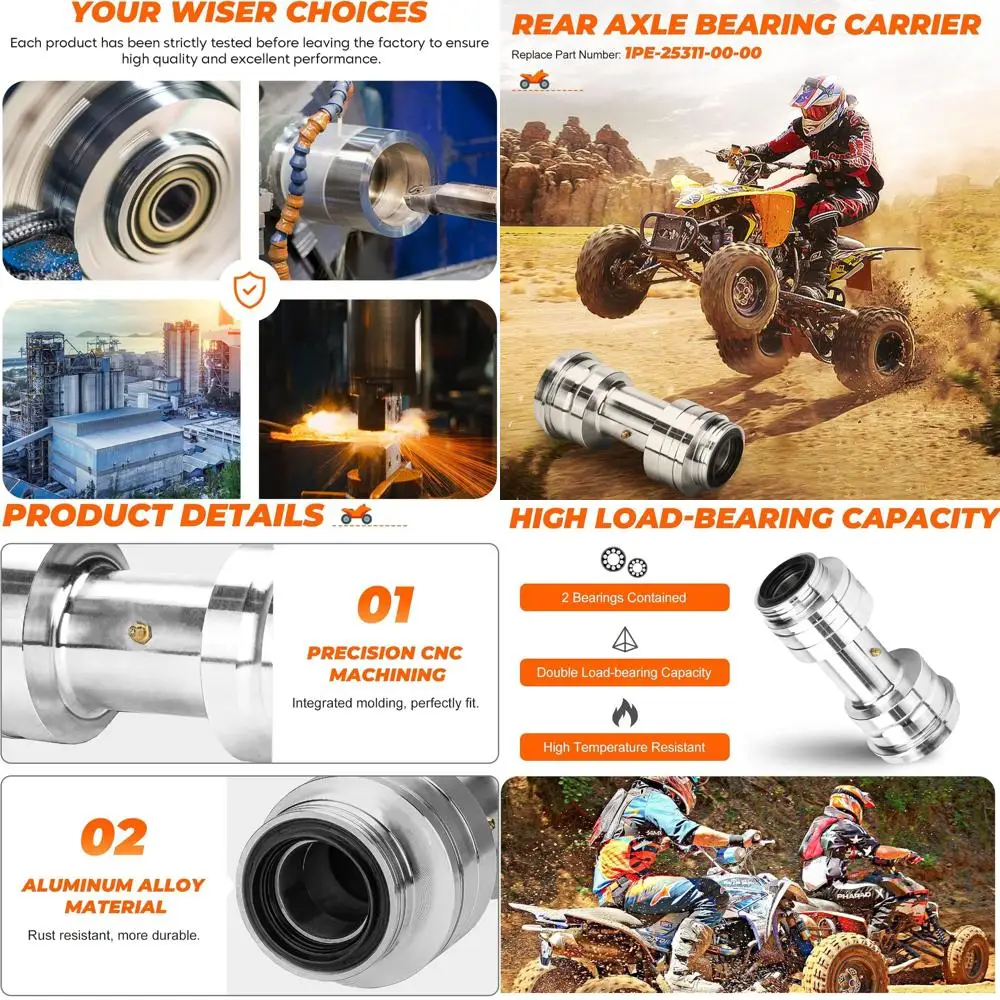 

Rear Axle Bearing Carrier Fit for Yamaha Raptor 700 2006 2007 2008 2009 2010 2011 2012 2013 2014 2015 2016 2017 2018 2019 2020 f