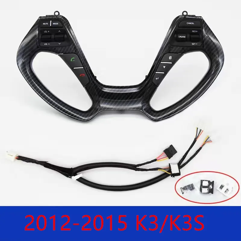 for KIA CERATO K3 2012-2015 K3S ceed JD 2014  Multi-function steering wheel button switch cruise control plus auto accessories