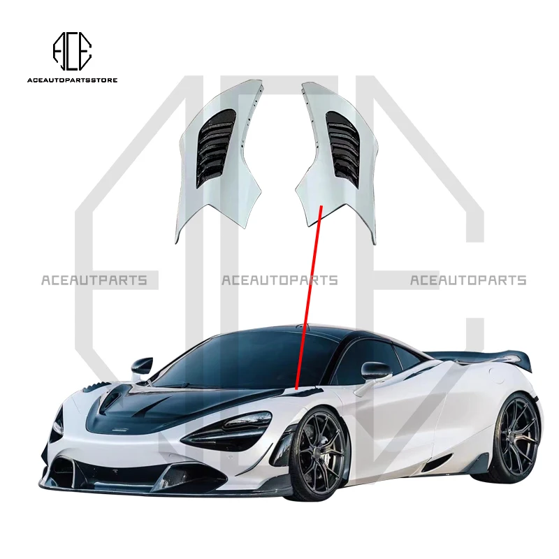 For Mclaren 720S VOR Style Dry Carbon Fiber Fenders Aero Kits Trim 720S Body Kit Racing 2017+