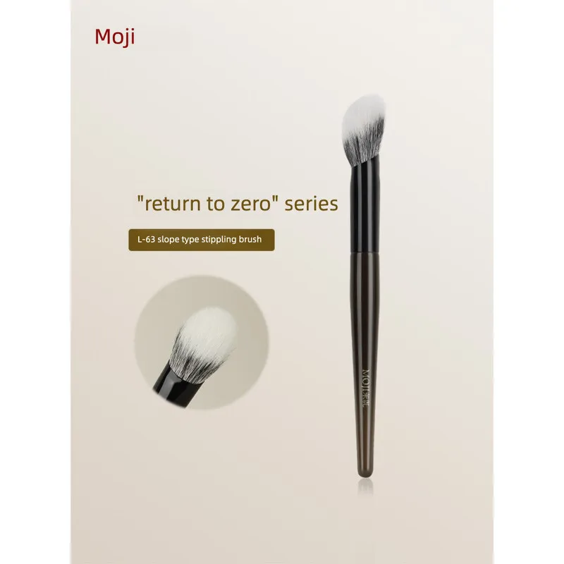 

Moji Makeup Brush Reset L63 Slope Dot Color Brush Animal Hair Contouring Blush Brush Professional Makeup Brush