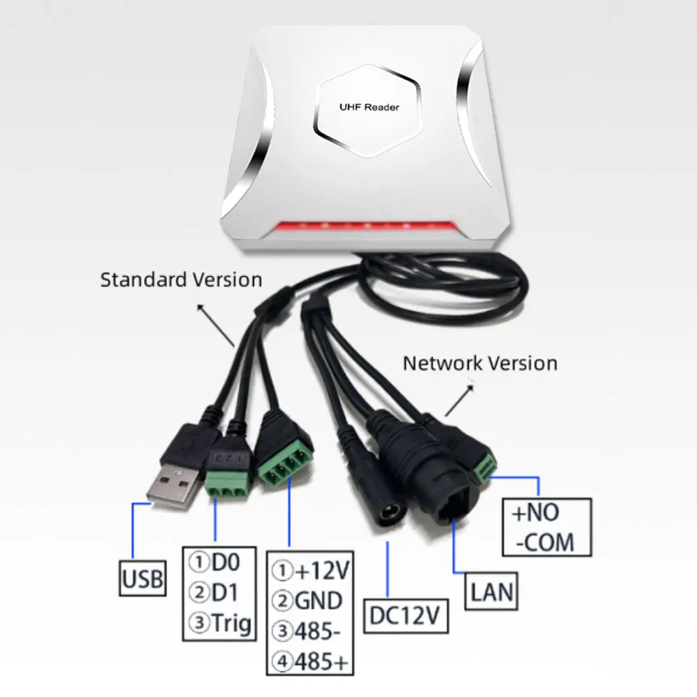 قارئ بطاقات ABS طويل المدى مقاوم للماء للتحكم في الوصول إلى السيارة 20 متر UHF RFID 860-960 ميجا هرتز نظام ركن السيارة WG26/34 RS485 #5