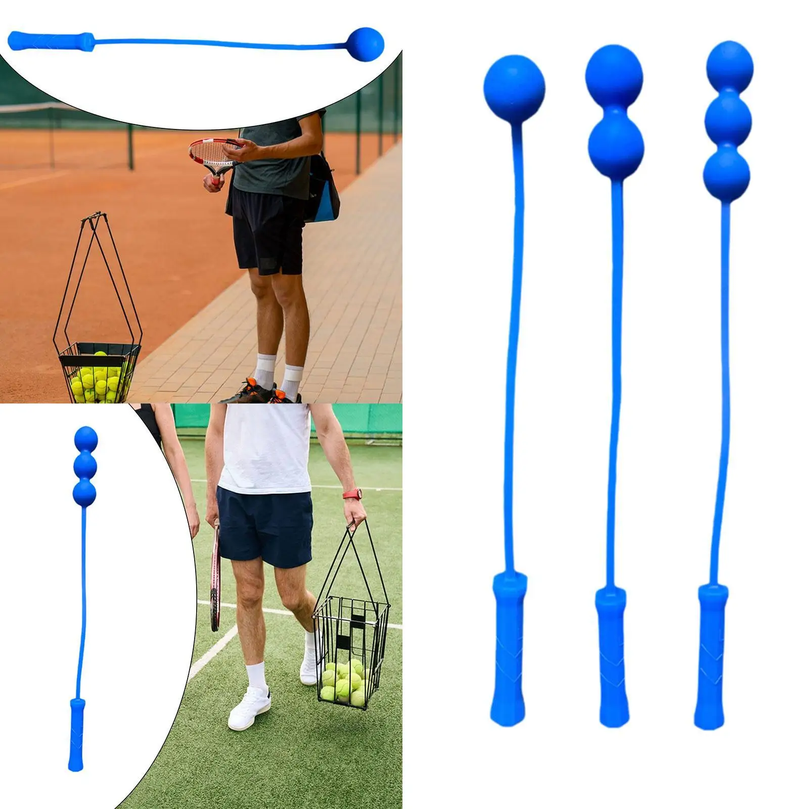 Tennis Training Master Serve Tool Flexible Silicone Tennis Swing Practice Device Gift Supplies for Tennis Accessories