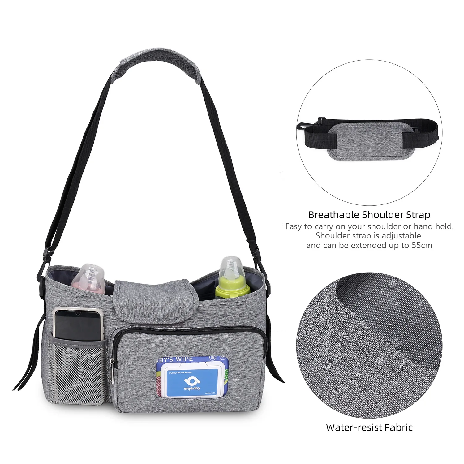 Saco de carrinho de bebê organizador de carrinho de bebê rack de garrafa de bebê saco de urina carrinho recém-nascido portátil sacos de carro de viagem para carrinhos