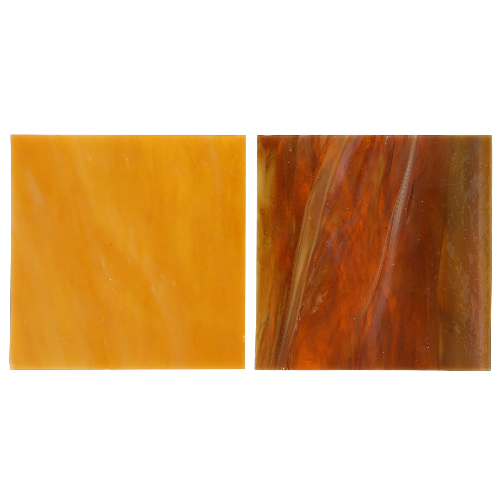 

2Pcs Stained Glass Sheets Handcrafted Glass Tiles for DIY Mosaic Crafts Decorative Home Garden Art Sheets Tiles