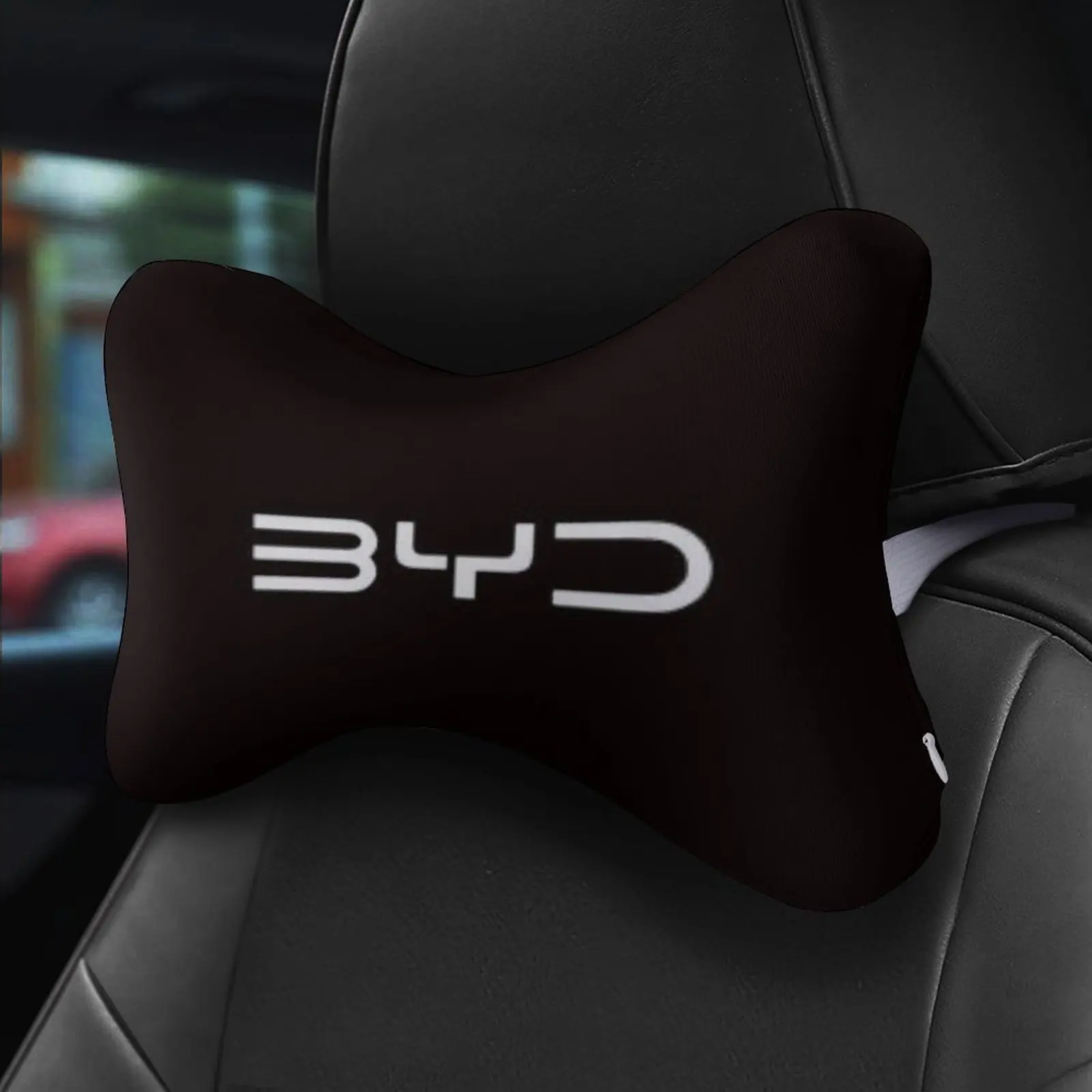 

BYD Car Neck Pillow Memory Foam Seat Headrest Pillow Travel Rest Portable Cute Vertebra Relax Decor Gifts