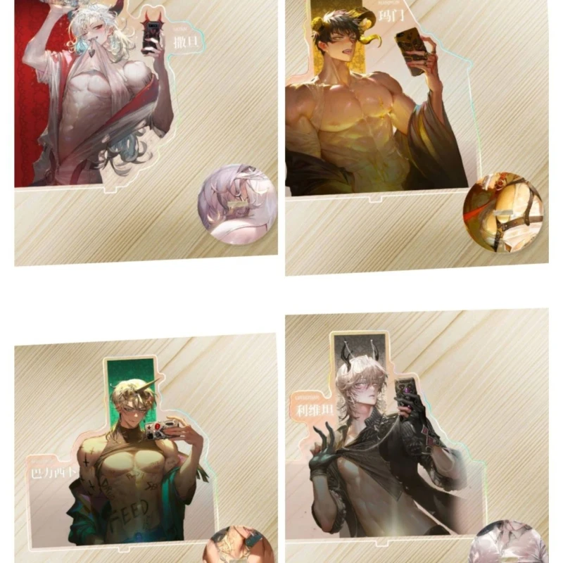 

Игра What in Hell is Bad Baalzebub Левиафан Мамон Сатана Косплей Фигурка Подставка Акриловая Лазерная Стоячая Тарелка Украшение Аксессуары