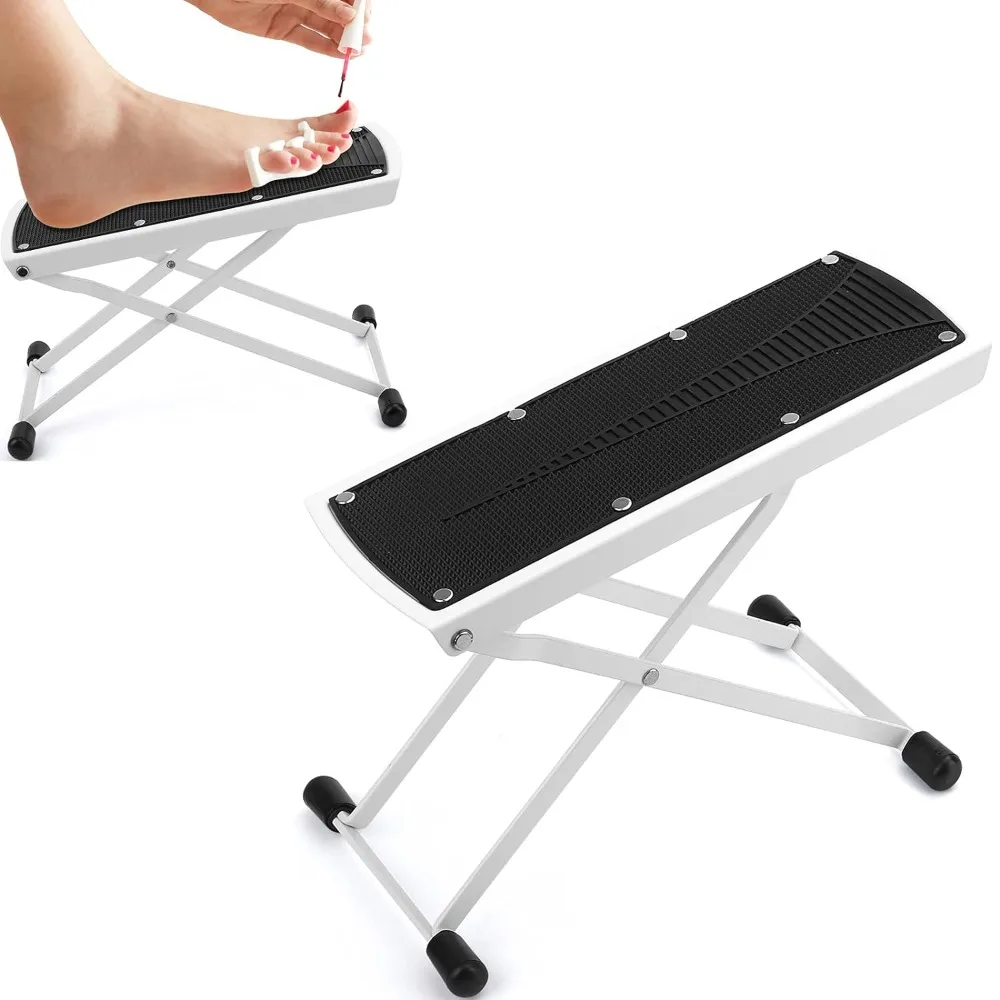 Pedicure Foot Rest Stand for Pedicures Toenail Care Stand with 6 Heights Adjustable Rubber Adjustable Foot Pedal